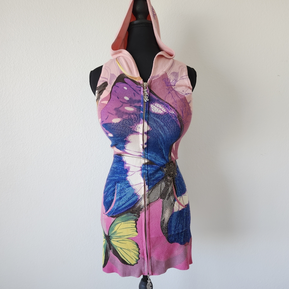 Christian Audigier Butterfly Knit Dress ITS0 Christian Lacroix